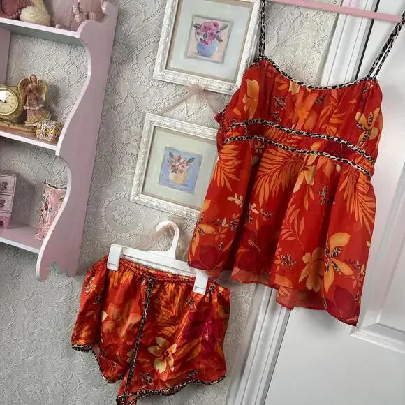 vintage secret treasures floral flowy set - Picture 3 of 6